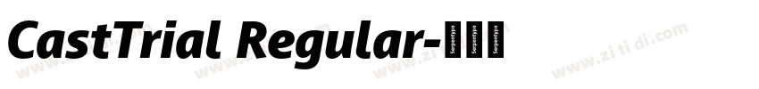 CastTrial Regular字体转换